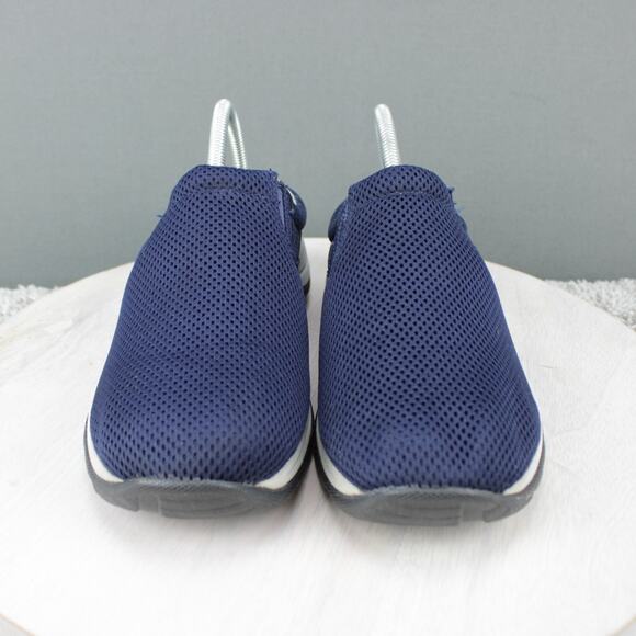 LL Bean Mesh Knit Sneaker Clog Women’s Size 9.5 Wide Blue Breathable Slip‑On - Picture 3 of 8